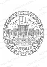 Rumänien Mandalas Ausmalbilder – Länder und Kulturen – 15 Malvorlagen – Materialseite 12
