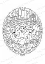 Rumänien Mandalas Ausmalbilder – Länder und Kulturen – 15 Malvorlagen – Materialseite 13