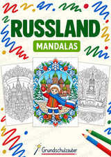 Russland Mandalas Ausmalbilder – Länder und Kulturen – 15 Malvorlagen – Cover