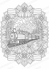 Russland Mandalas Ausmalbilder – Länder und Kulturen – 15 Malvorlagen – Materialseite 5