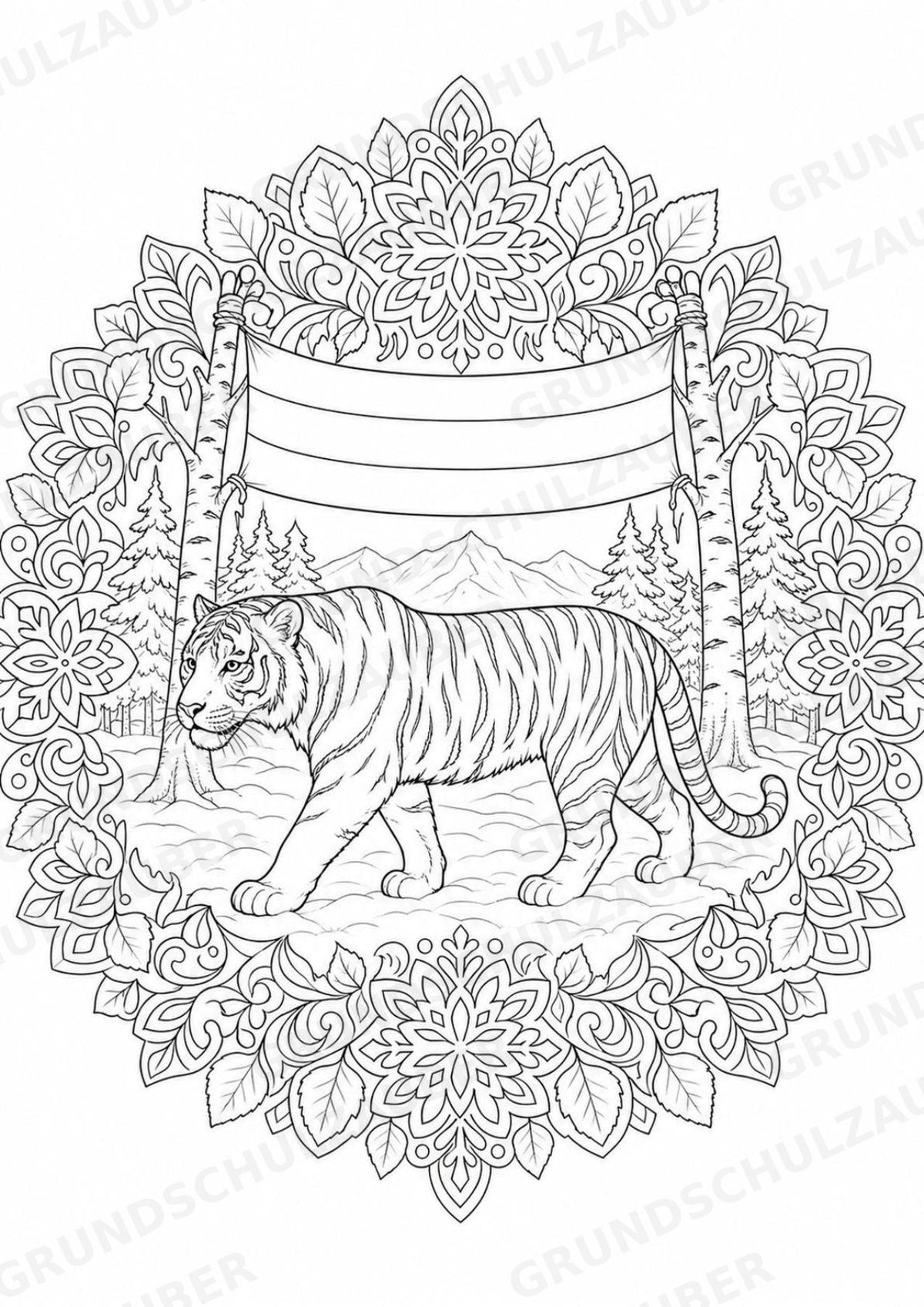 Russland Mandalas Ausmalbilder – Länder und Kulturen – 15 Malvorlagen – Materialseite 8