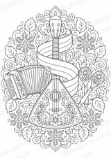 Russland Mandalas Ausmalbilder – Länder und Kulturen – 15 Malvorlagen – Materialseite 13