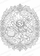 Russland Mandalas Ausmalbilder – Länder und Kulturen – 15 Malvorlagen – Materialseite 15