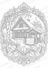 Russland Mandalas Ausmalbilder – Länder und Kulturen – 15 Malvorlagen – Materialseite 16