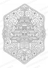 Samurai Mandalas Ausmalbilder – Geschichte – 15 Malvorlagen – Materialseite 13