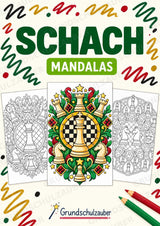 Schach Mandalas Ausmalbilder – Sport – 15 Malvorlagen – Cover