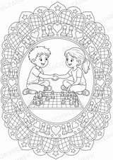 Schach Mandalas Ausmalbilder – Sport – 15 Malvorlagen – Materialseite 13