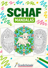 Schaf Mandalas Ausmalbilder – Tiere – 15 Malvorlagen – Cover