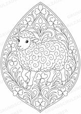 Schaf Mandalas Ausmalbilder – Tiere – 15 Malvorlagen – Materialseite 3