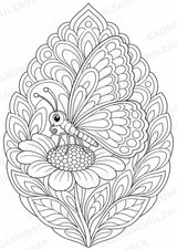 Schmetterling Mandalas Ausmalbilder – Tiere – 15 Malvorlagen – Materialseite 3