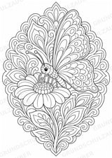 Schmetterling Mandalas Ausmalbilder – Tiere – 15 Malvorlagen – Materialseite 9