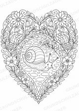 Schnecke Mandalas Ausmalbilder – Tiere – 15 Malvorlagen – Materialseite 6