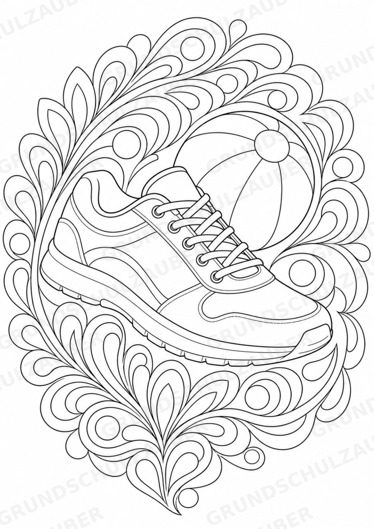 Schulstart Mandalas Ausmalbilder – Schulbeginn – 15 Malvorlagen – Materialseite 13