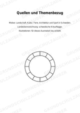 Schweden Mandalas Ausmalbilder – Länder und Kulturen – 15 Malvorlagen – Materialseite 16