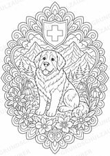 Schweiz Mandalas Ausmalbilder – Länder und Kulturen – 15 Malvorlagen – Materialseite 8