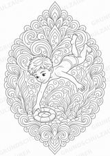 Schwimmen Mandalas Ausmalbilder – Sport – 15 Malvorlagen – Materialseite 13