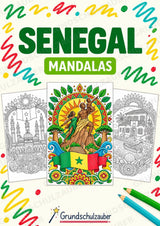 Senegal Mandalas Ausmalbilder – Länder und Kulturen – 15 Malvorlagen – Cover