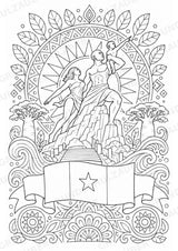 Senegal Mandalas Ausmalbilder – Länder und Kulturen – 15 Malvorlagen – Materialseite 2