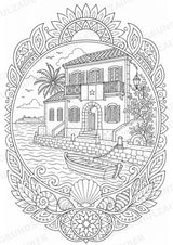 Senegal Mandalas Ausmalbilder – Länder und Kulturen – 15 Malvorlagen – Materialseite 4