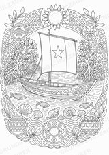 Senegal Mandalas Ausmalbilder – Länder und Kulturen – 15 Malvorlagen – Materialseite 8