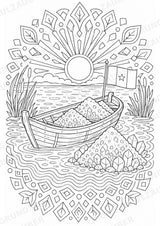 Senegal Mandalas Ausmalbilder – Länder und Kulturen – 15 Malvorlagen – Materialseite 9