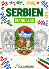Serbien Mandalas Ausmalbilder – Länder und Kulturen – 15 Malvorlagen – Cover