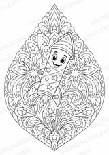 Silvester Mandalas Ausmalbilder – Feste und Feiertage – 15 Malvorlagen – Materialseite 2