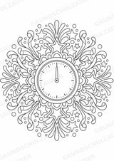 Silvester Mandalas Ausmalbilder – Feste und Feiertage – 15 Malvorlagen – Materialseite 4