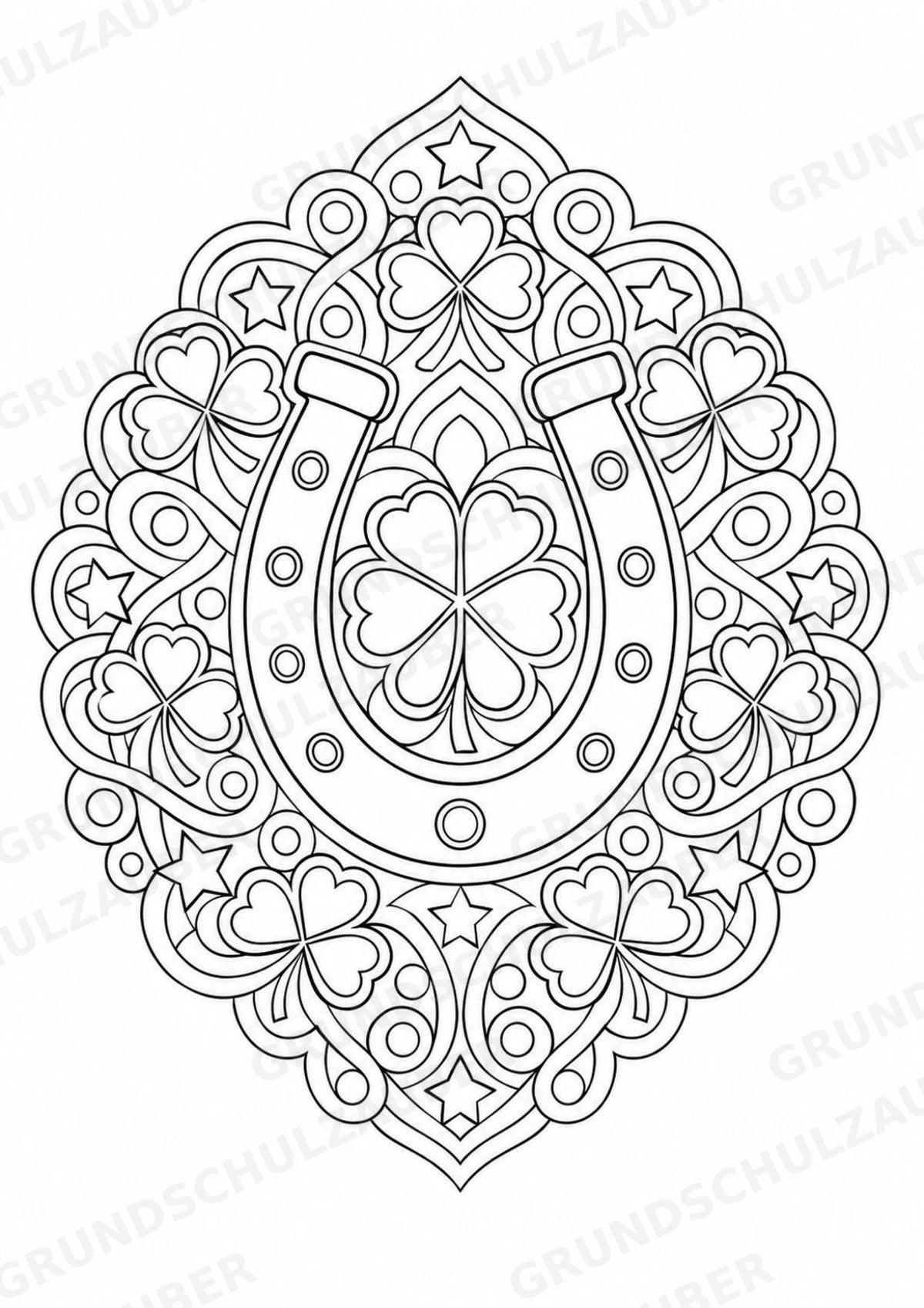 Silvester Mandalas Ausmalbilder – Feste und Feiertage – 15 Malvorlagen – Materialseite 6