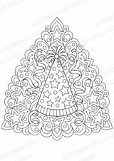 Silvester Mandalas Ausmalbilder – Feste und Feiertage – 15 Malvorlagen – Materialseite 10