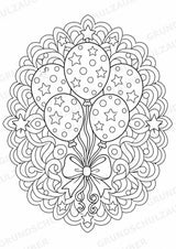 Silvester Mandalas Ausmalbilder – Feste und Feiertage – 15 Malvorlagen – Materialseite 12