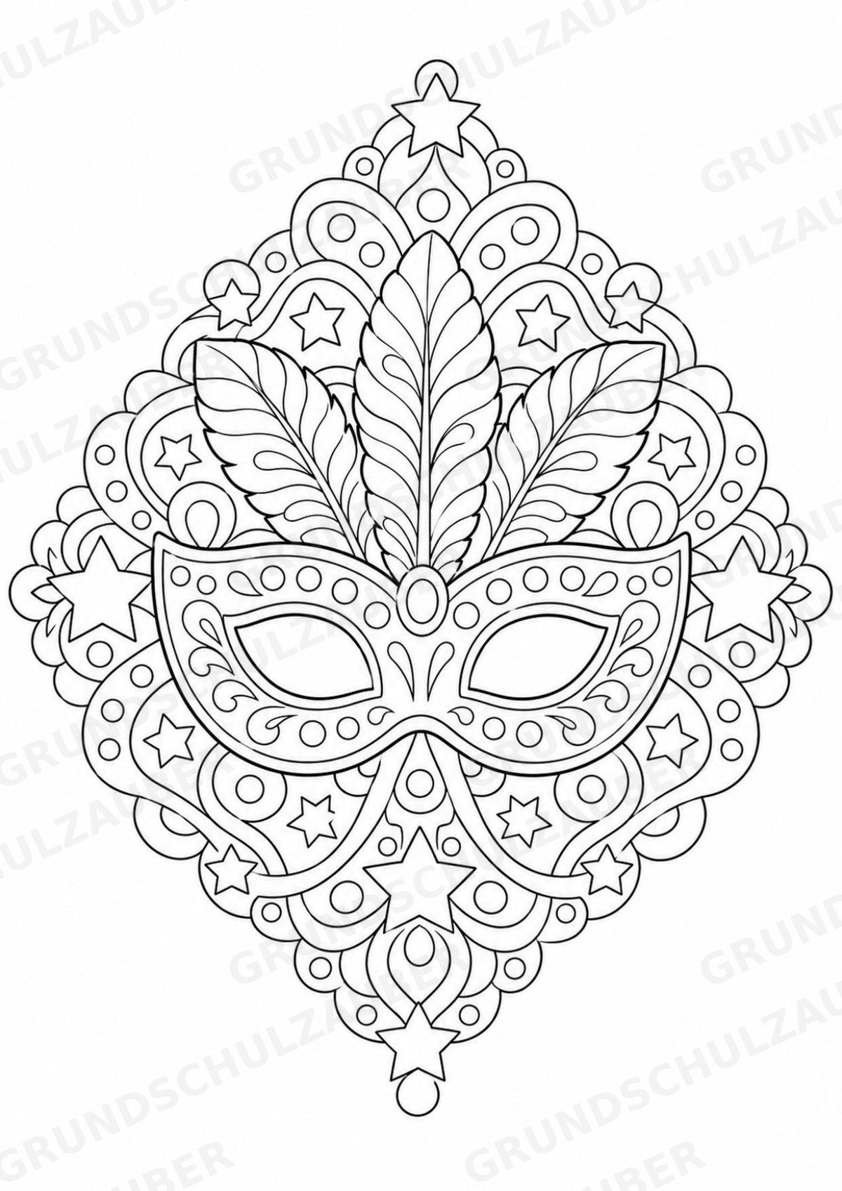 Silvester Mandalas Ausmalbilder – Feste und Feiertage – 15 Malvorlagen – Materialseite 16