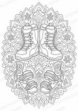 Snowboarding Mandalas Ausmalbilder – Sport – 15 Malvorlagen – Materialseite 14