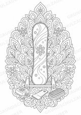 Snowboarding Mandalas Ausmalbilder – Sport – 15 Malvorlagen – Materialseite 15
