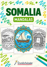 Somalia Mandalas Ausmalbilder – Länder und Kulturen – 15 Malvorlagen – Cover