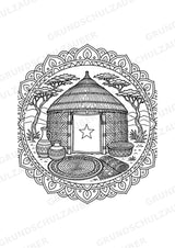 Somalia Mandalas Ausmalbilder – Länder und Kulturen – 15 Malvorlagen – Materialseite 5
