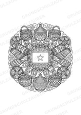 Somalia Mandalas Ausmalbilder – Länder und Kulturen – 15 Malvorlagen – Materialseite 10