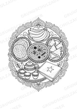 Somalia Mandalas Ausmalbilder – Länder und Kulturen – 15 Malvorlagen – Materialseite 11