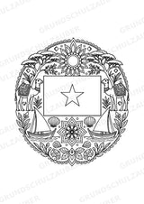 Somalia Mandalas Ausmalbilder – Länder und Kulturen – 15 Malvorlagen – Materialseite 16
