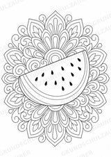 Sommer Mandalas Ausmalbilder – Wetter und Jahreszeiten – 15 Malvorlagen – Materialseite 8