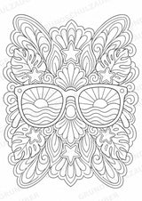 Sommer Mandalas Ausmalbilder – Wetter und Jahreszeiten – 15 Malvorlagen – Materialseite 12