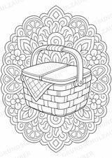 Sommer Mandalas Ausmalbilder – Wetter und Jahreszeiten – 15 Malvorlagen – Materialseite 13