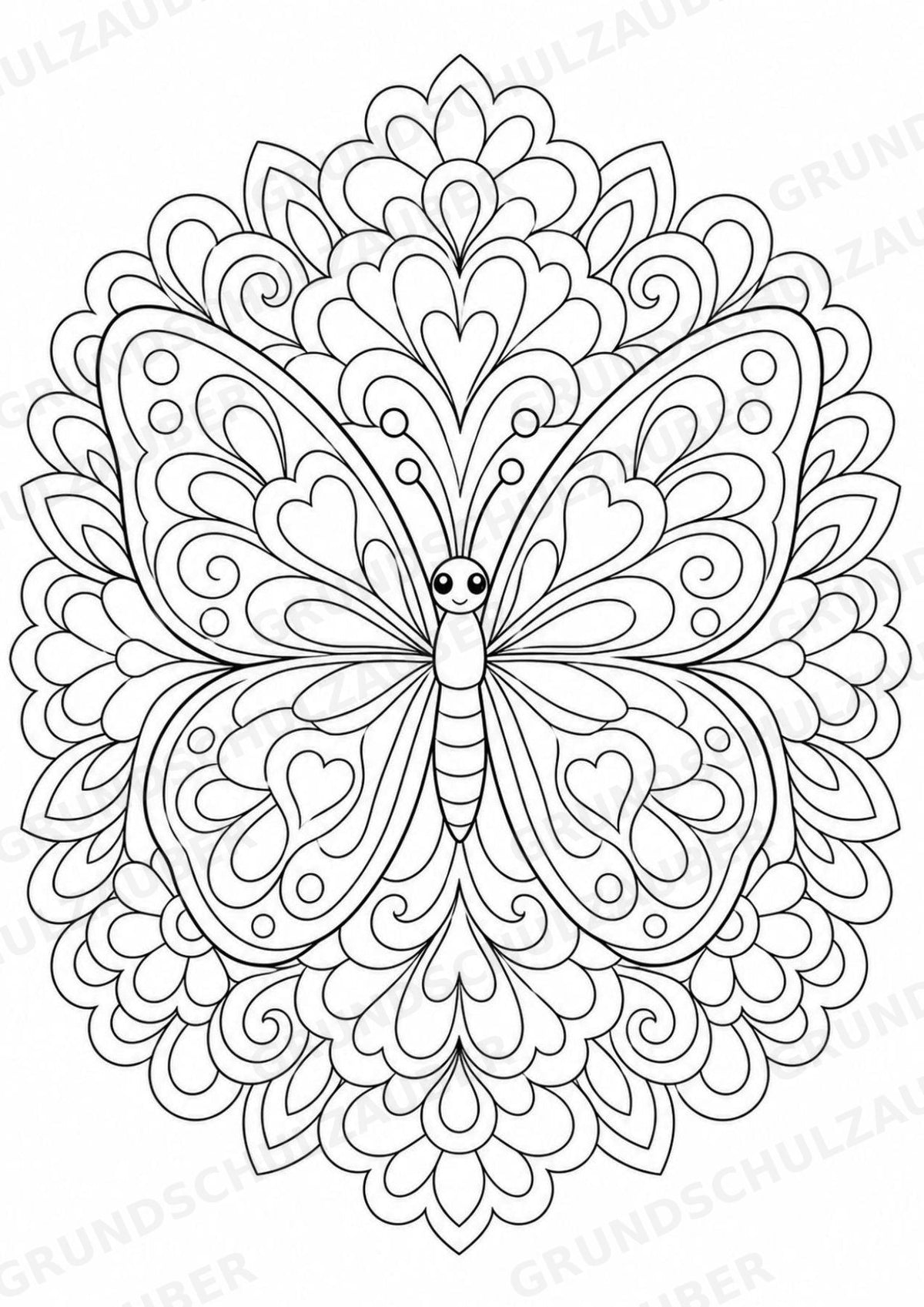 Sommer Mandalas Ausmalbilder – Wetter und Jahreszeiten – 15 Malvorlagen – Materialseite 15