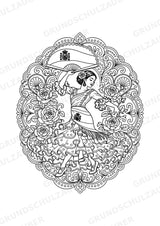 Spanien Mandalas Ausmalbilder – Länder und Kulturen – 15 Malvorlagen – Materialseite 4