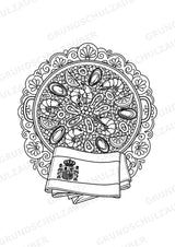Spanien Mandalas Ausmalbilder – Länder und Kulturen – 15 Malvorlagen – Materialseite 5