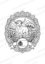 Spanien Mandalas Ausmalbilder – Länder und Kulturen – 15 Malvorlagen – Materialseite 7