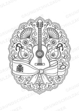 Spanien Mandalas Ausmalbilder – Länder und Kulturen – 15 Malvorlagen – Materialseite 13