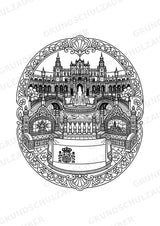 Spanien Mandalas Ausmalbilder – Länder und Kulturen – 15 Malvorlagen – Materialseite 15