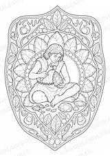 Steinzeit Mandalas Ausmalbilder – Geschichte und Kulturen – 15 Malvorlagen – Materialseite 3