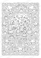 Steinzeit Mandalas Ausmalbilder – Geschichte und Kulturen – 15 Malvorlagen – Materialseite 4